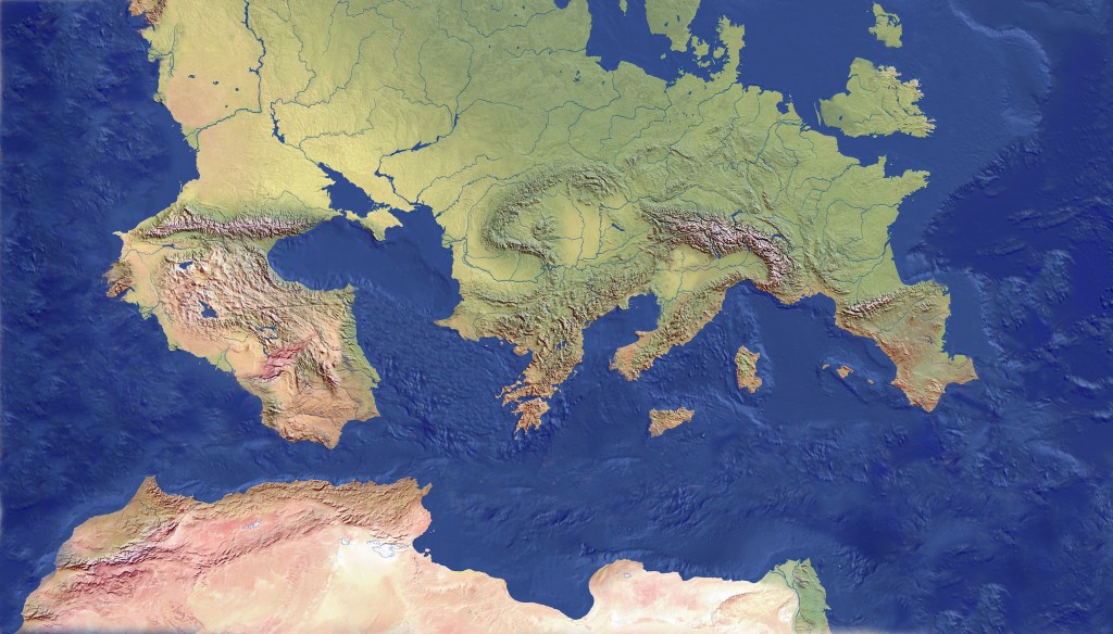 blank fantasy world map