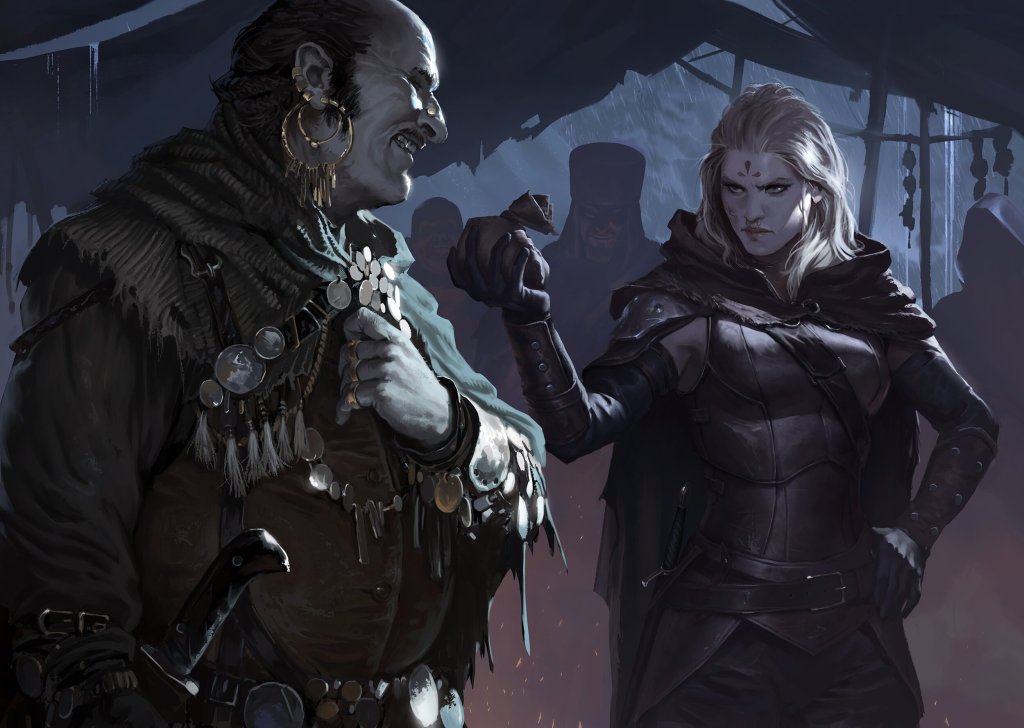 adventurer merchant NPC deal negotiation