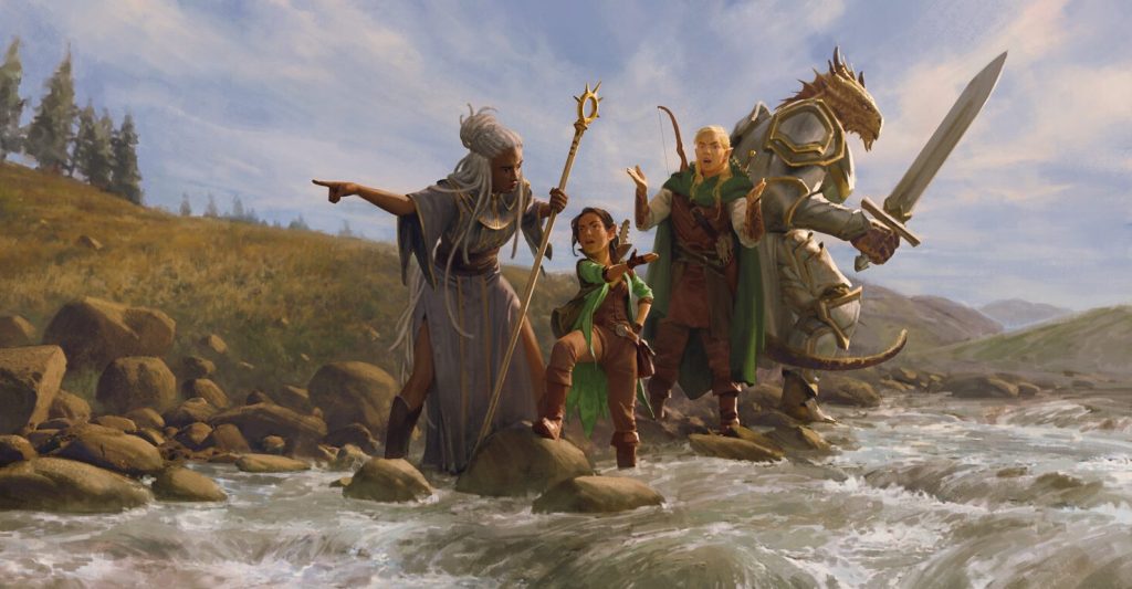 adventurers travel river